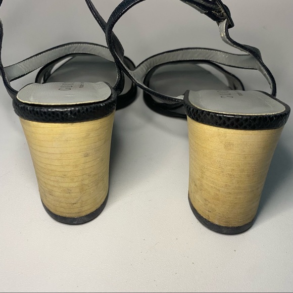 Gucci Black Block Heel Ankle Strap Sandal - Picture 10 of 16